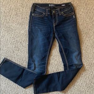 Women’s silver jeans